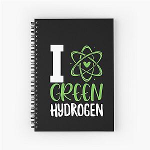 I Love Green Hydrogen Spiral Notebook