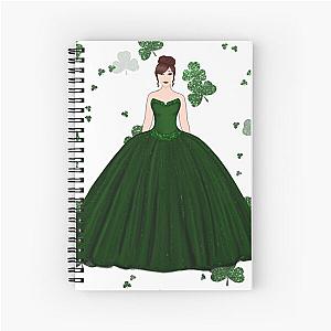 Queen Of Green Spiral Notebook