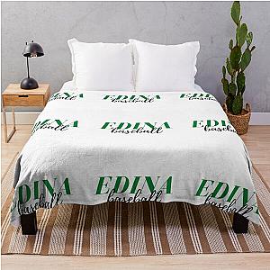 EDINA Baseball Green & Black Text Graphic Throw Blanket