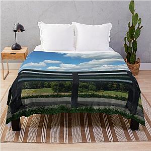 Mill Road Overlook - Sunny Summer Day Throw Blanket