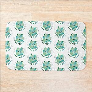 Earth Day over green Bath Mat