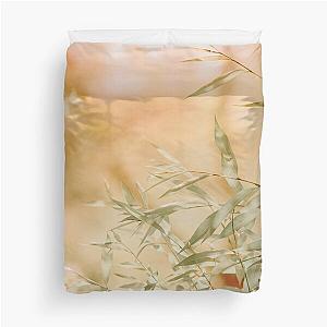 Willow leaves, warm summer day Duvet Cover