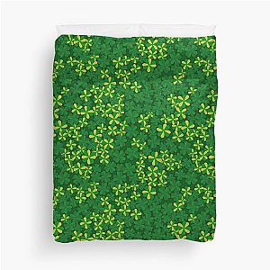 Green clover St Patrick's day Duvet Cover