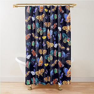 Butterflies Day Shower Curtain