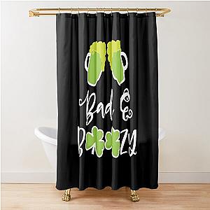 St Patricks Day Green Beer Bad Boozy Shower Curtain