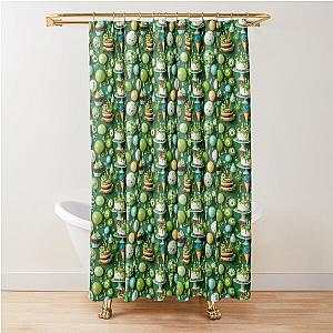 Green delights and play day Shower Curtain