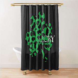 Lucky Shamrock Happy St Paddy's Day  Shower Curtain