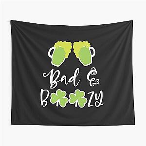 St Patricks Day Green Beer Bad Boozy Tapestry