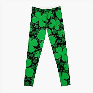 A Shamrock Field for St Patrick's Day Leggings