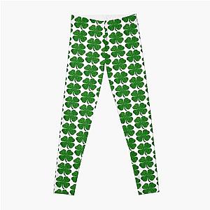 Glitter Green Shamrock Leggings