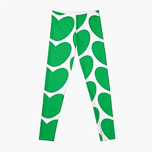 green heart Leggings