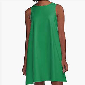 Kelly Green, Plain Green, Solid Green A-Line Dress