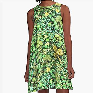 Ireland St Patrick's Day Green Irish Beads  A-Line Dress