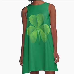 St Patricks Day Shamrock A-Line Dress