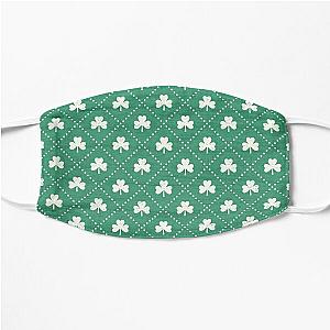 Shamrock On! - Emerald Green Background Flat Mask