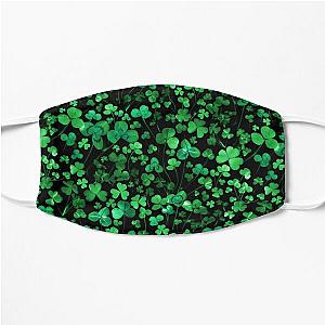 Evening Green Shamrocks Flat Mask