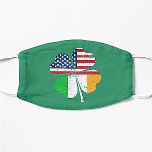 Vintage Irish American Shamrock Flag St. Patrick's Day Flat Mask