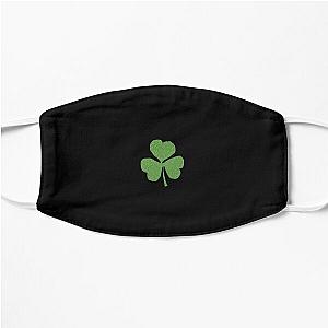 Small Green Metallic Effect Shamrock Flat Mask