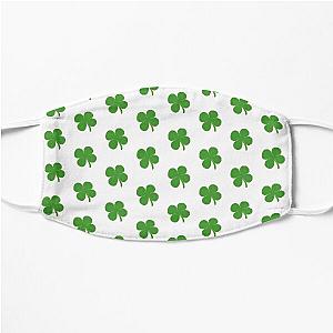 Shamrock lucky green four leaf clover, Happy St. Patrick’s Day Flat Mask