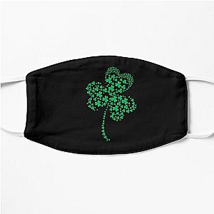 Shamrock st patrick's day gift Flat Mask