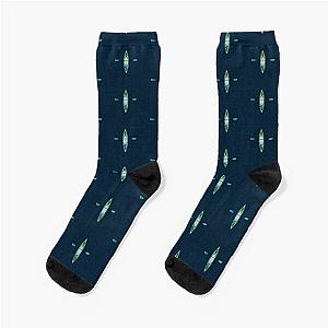 Kayaking (Turquoise and Green Marbled) Socks