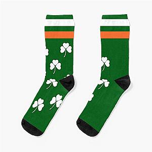 Shamrocks and Stripes St Patricks Day  Socks