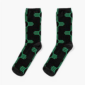 Zia Symbol - Green Sun Socks