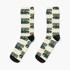 Porsche 986 Boxster classic illustration Green Socks