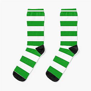 Green and White Leprechaun St Patricks Day Socks