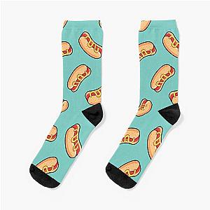 Hotdog Green Pattern Socks