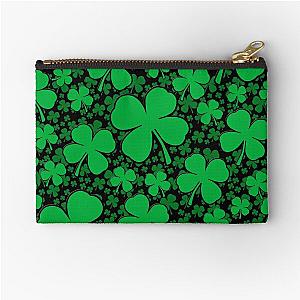 A Shamrock Field for St Patrick's Day Zipper Pouch