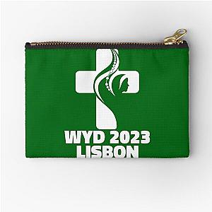 WYD World Youth Day Lisbon 2023 official logo green v2 Zipper Pouch