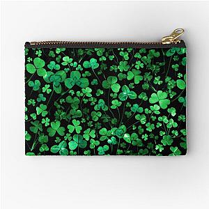 Evening Green Shamrocks Zipper Pouch