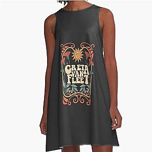 Iris Greta 1 Greta Van Fleet Shirt Retro Musical Shirt  T-Shirt Tee A-Line Dress