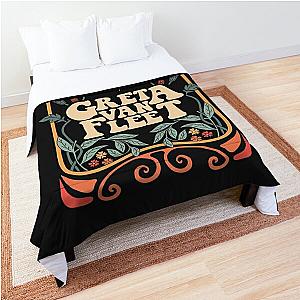 Greta Van Fleet Rock Band Boho Vintage Musician Comforter