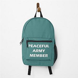 Greta Van Fleet Peaceful army member  Backpack