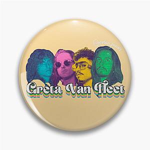  Greta Van Fleet-Poster retro heads Pin