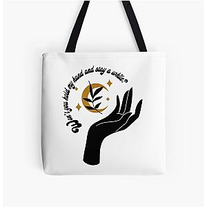 Won’t you hold my hand and stay a while? Greta Van Fleet Lyric  All Over Print Tote Bag