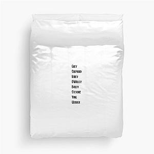 grey's names Duvet Cover