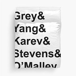 Grey's Anatomy Names Duvet Cover