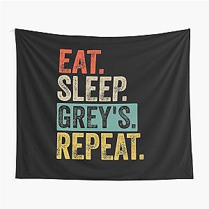 Eat sleep grey's repeat retro vintage Tapestry