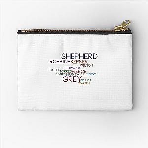 Grey's Names Zipper Pouch