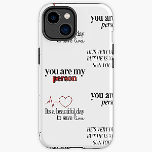 Greysanatomy Scrub Cap four sticker pack iPhone Tough Case RB1010