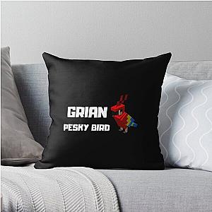 Grian Pillows - Grian Pesky Bird Meme Hermitcraft Building I Love Pesky Classic  Throw Pillow