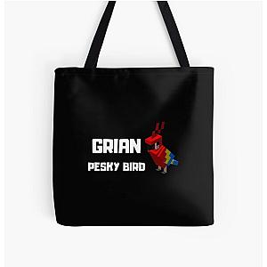 Grian Bags - Grian Pesky Bird Meme Hermitcraft Building I Love Pesky Classic  All Over Print Tote Bag