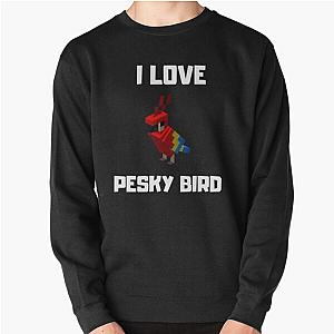 Grian Sweatshirts - Grian Pesky Bird Meme Hermitcraft Building I Love Pesky Pullover Sweatshirt