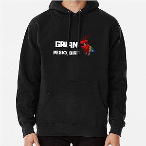 Grian Hoodies - Grian Pesky Bird Meme Hermitcraft Building I Love Pesky Pullover Hoodie