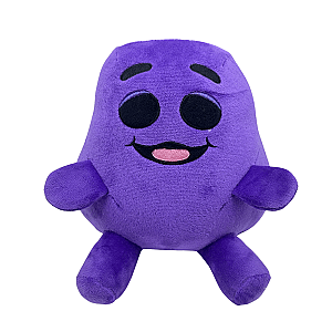 22CM Purple Grimace With Sunglasses Cute Doll Plush