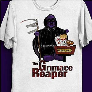 Grimace Reaper Mcdonalds Grimace As Grim Reaper Fast Food T-Shirt
