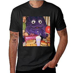 Creepiest Grimace's Birthday Purple Character T-Shirt